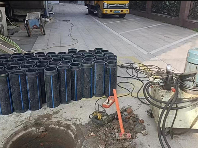 宿城PE置换管厂家 DN315置换管 非开挖管短管置换